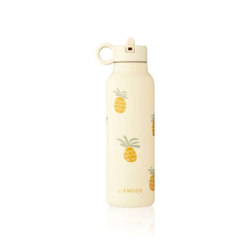 Liewood Falk Water Bottle - Stainless Steel - 500 ml - Pineapples/Cloud Cream 