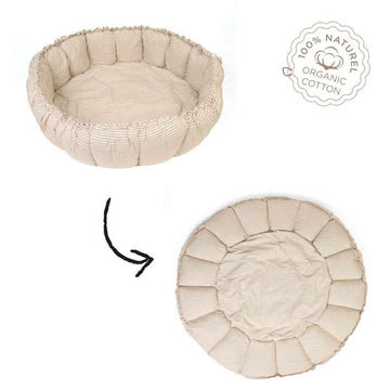 Play & Go Bloom - Babynest/Legetæppe - Stripes Blue