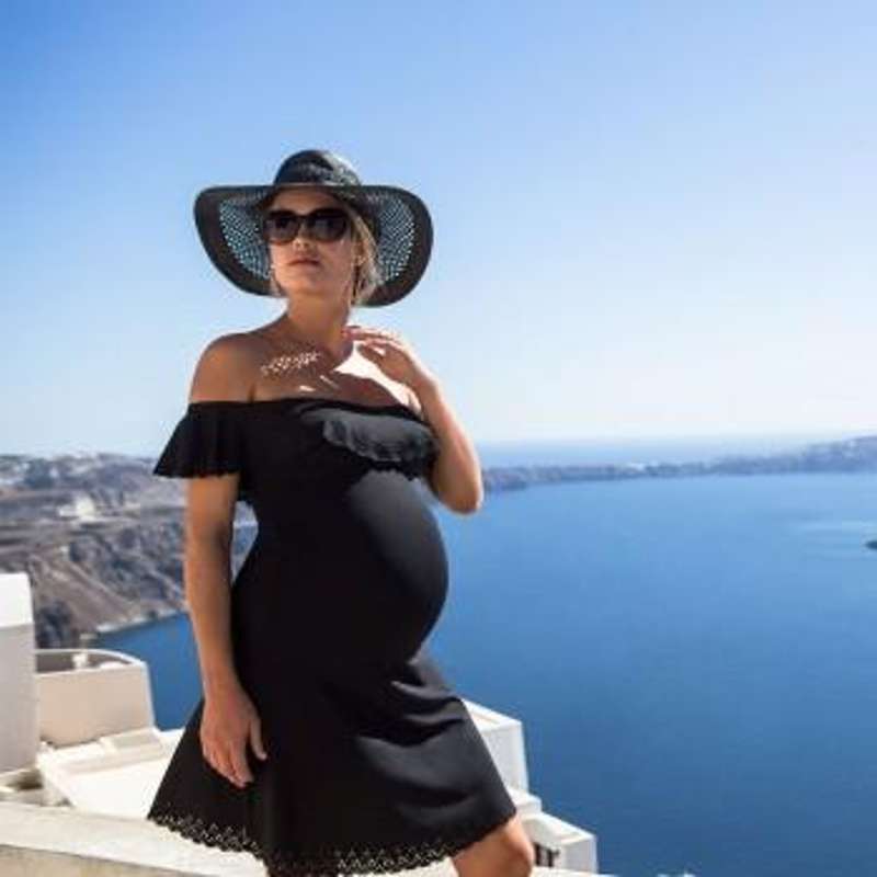 Cache Coeur Bloom maternity beach dress - black 