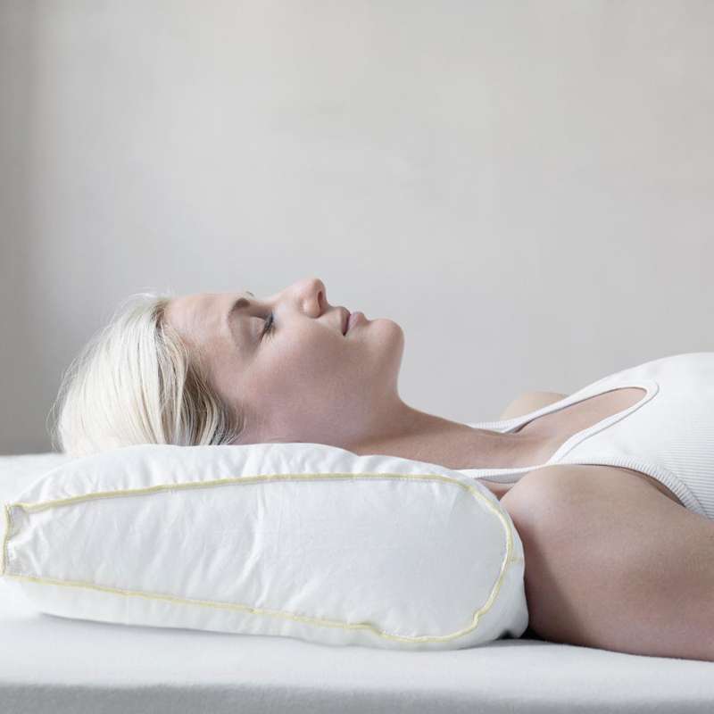 Fossflakes Chiropractic Pillow - Ergonomic and Chiropractic Pillow with Cover - 34x60 cm.