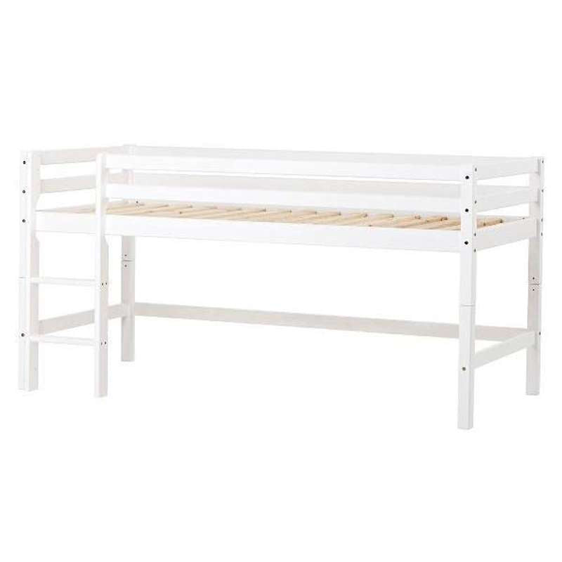 Hoppekids ECO Dream - Halvehoog Juniorbed - Deelbaar (Verschillende Maten) - Wit 