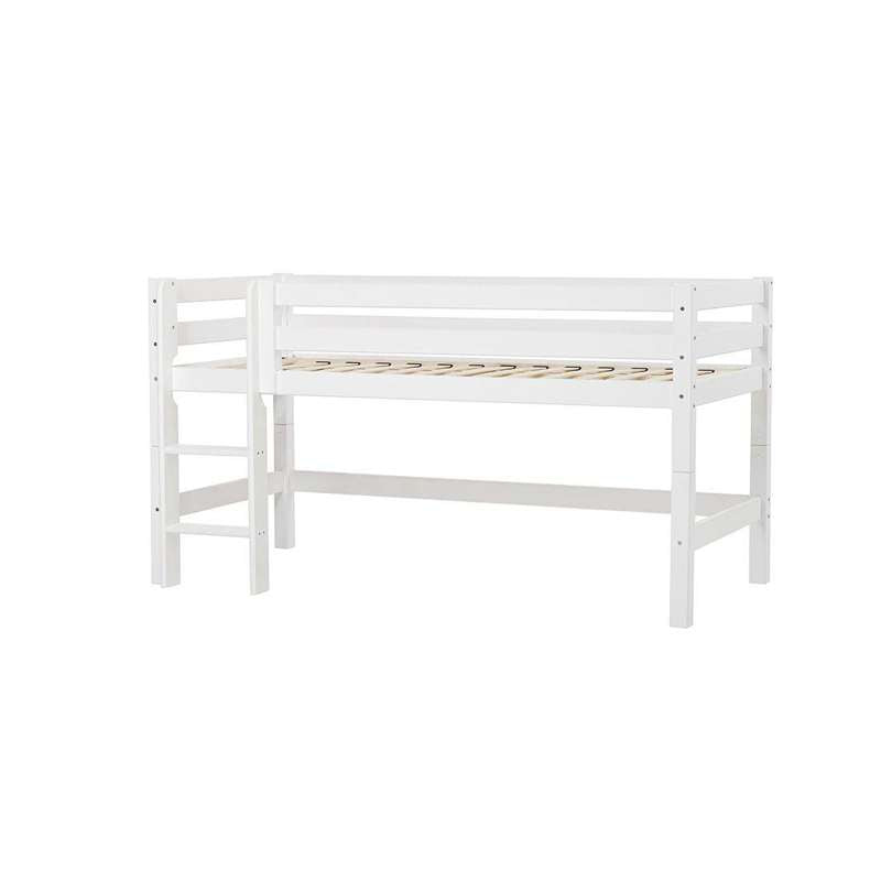 Hoppekids ECO Luxury - Mid sleeper bed - 90x200 cm. - Flexible base - White 