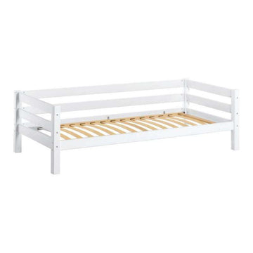 Hoppekids ECO Luxury - Jugendbett - 90x200 cm. - Flexibler Lattenrost und Rückenlehne - Weiß