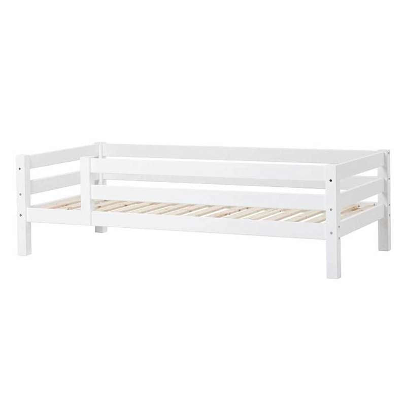 Hoppekids ECO Luxury - Junior bed - 90x200 cm. - 3/4 Bed rail - Flexible slatted base - White 