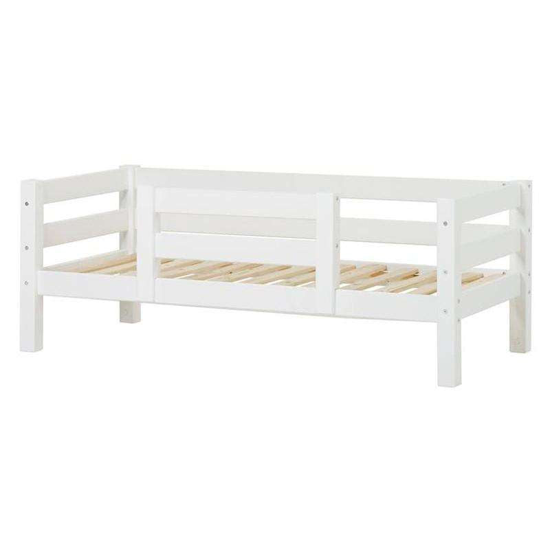 Hoppekids ECO Luxury - Sofa bed with Backrest and 1/2 Bed Rail (Various Sizes) - White 