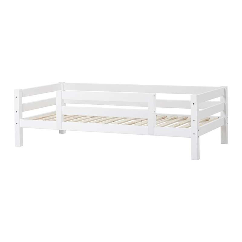 Hoppekids ECO Luxury - Sofa bed met rugleuning en 1/2 bedhek (Verschillende maten) - Wit 