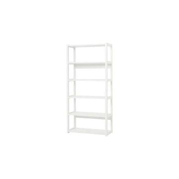 Hoppekids STOREY - Reol - 1 Sektion m. 6 Hylder - Flere Størrelser - Hvid