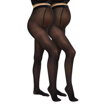 Mamalicious MLSABINE Medias de maternidad - Paquete de 2 - Negro 
