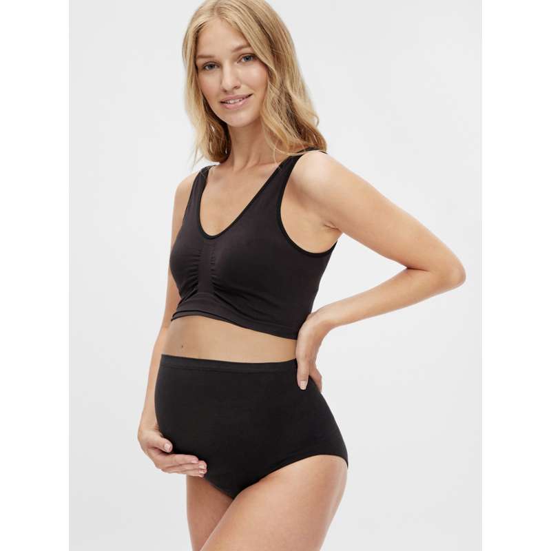Mamalicious MLHEAL Calças de Gravidez - 2-pack - Preto 
