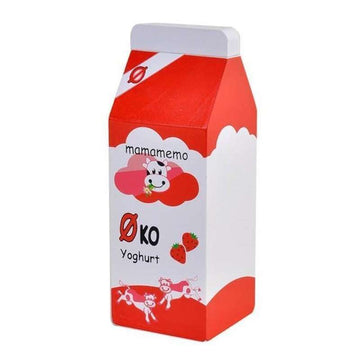 MaMaMeMo Wooden Play Food - Yogurt with Strawberries (organic)