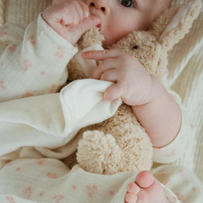 Fanga Fontana Piccobino Nussekludsbamse - Oyster Grey