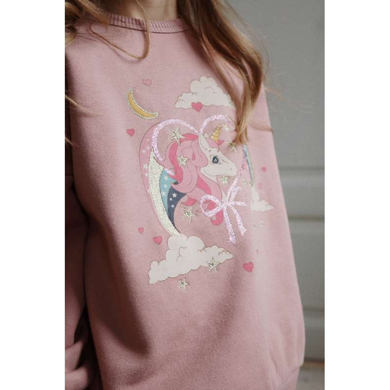 Konges Sløjd Lou Glitter Sweatshirt - OCS - Acajou Rose