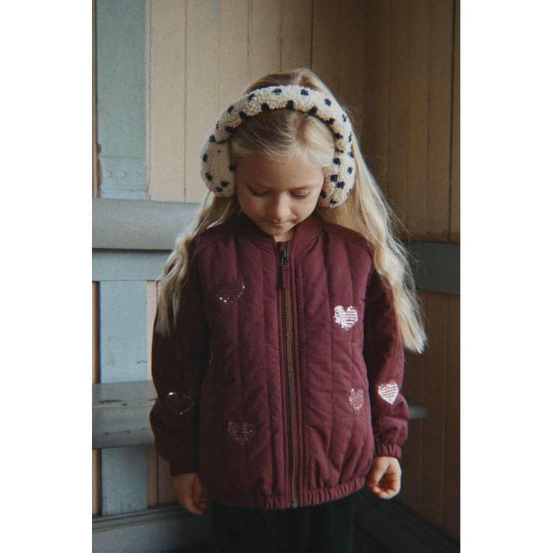 Konges Sløjd Juno Termo Sequin Bomberjakke - Decadent Chocolate