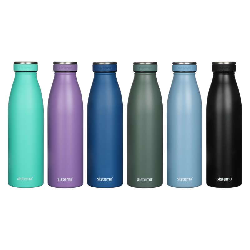 Thermos Flask System - Stainless Steel - 500ml - Ocean Blue