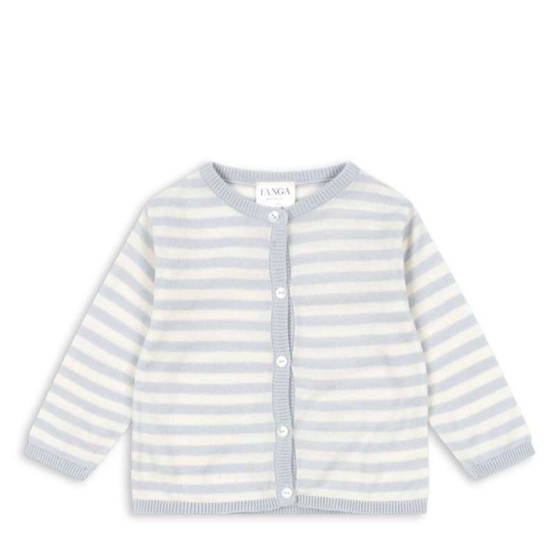 Fanga Fontana Venti Cardigan - Strik - GOTS - Gray Dawn