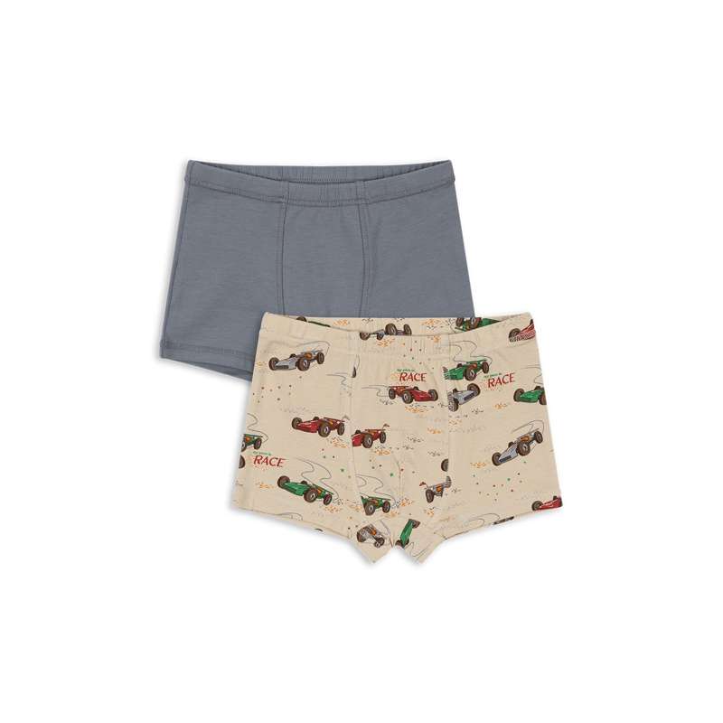 Konges Sløjd Basic Boxershorts – 2er-Pack – GOTS – Passatwinde/Grand Prix