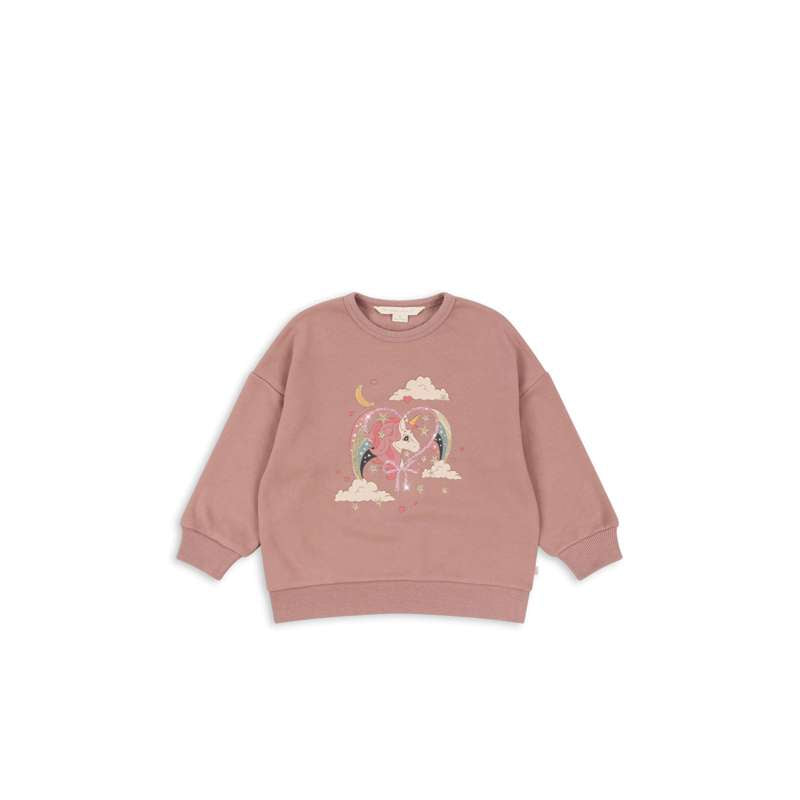 Konges Sløjd Lou Glitter Sweatshirt - OCS - Mahogany Rose