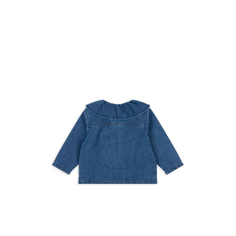 Konges Sløjd Magot Blouse en jean - GOTS - Denim Bleu Cerise