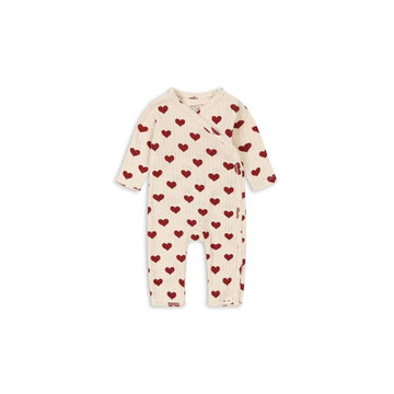 Konges Sløjd Minnie Onesie - Nouveau-né - GOTS - Amour Rouge