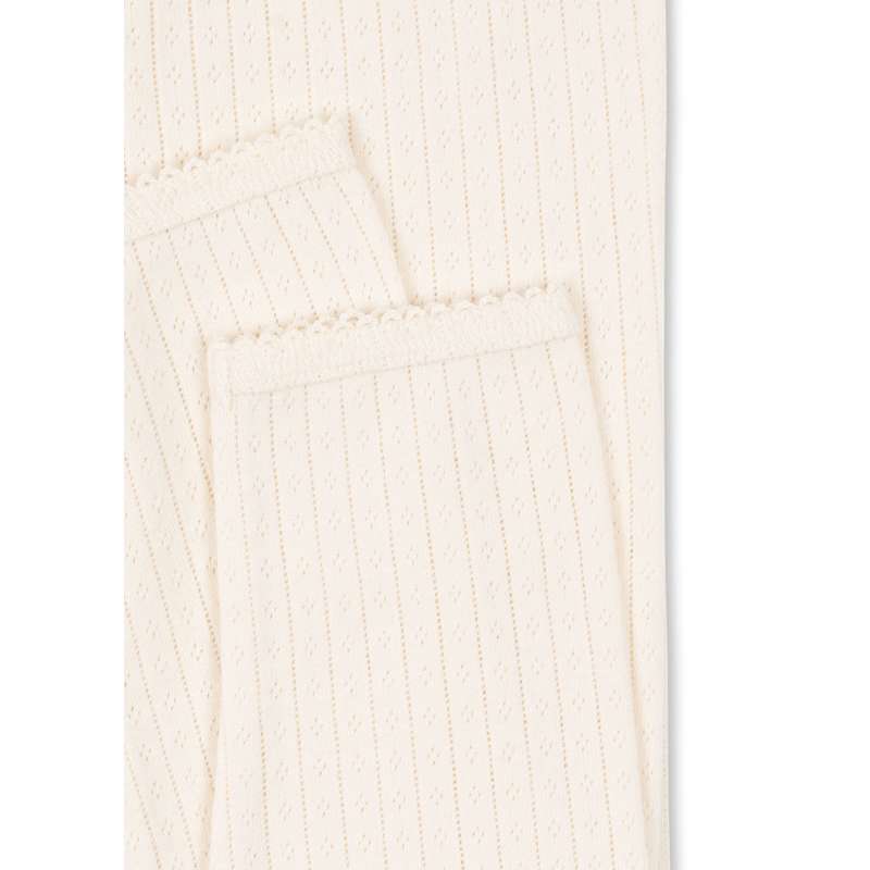 Pantalon Konges Sløjd Minnie - GOTS - Blanc Antique