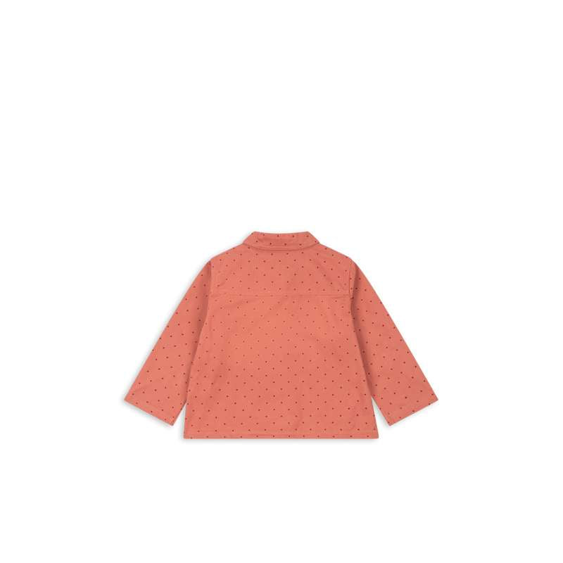 Konges Sløjd Nola Blouse/Veste - GOTS - Pois acajou