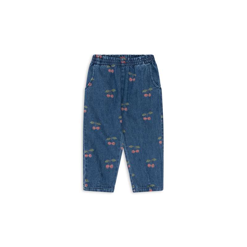 Konges Sløjd Magot Flæsebukser - GOTS - Ma Grande Cerise/Denim 