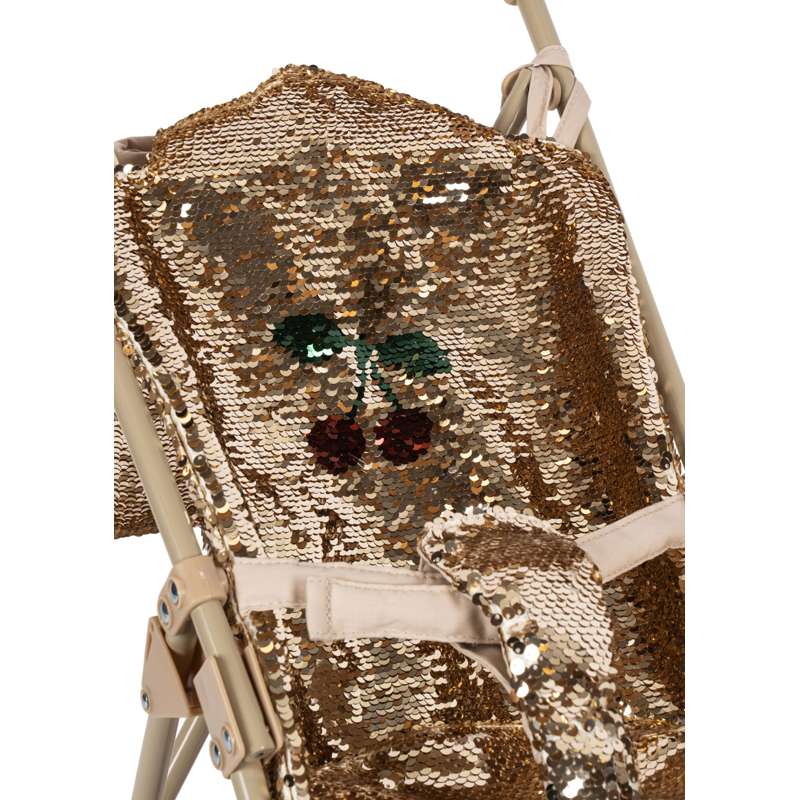Konges Sløjd Sparkly Dukke Klapvogn - Cherry