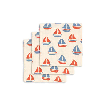 Konges Sløjd Stofbleer - 3-Pak - GOTS - Ahoy