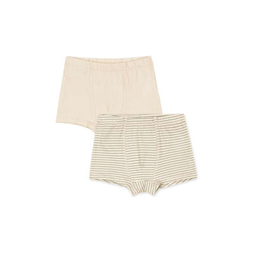 Konges Sløjd Boxers básicos - pack de 2 - GOTS - Tea Stripe/Buttercream 