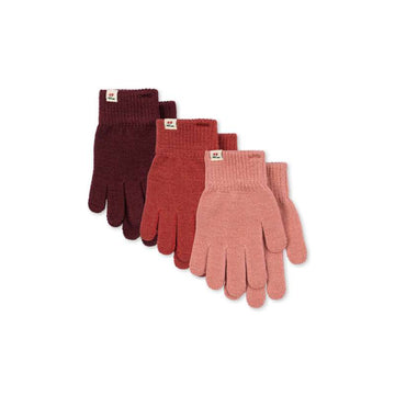 Konges Sløjd Filla Handschuhe - 3er-Pack - Rose Mix