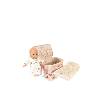 Konges Sløjd Babydukke Puslesæt - Pink Check