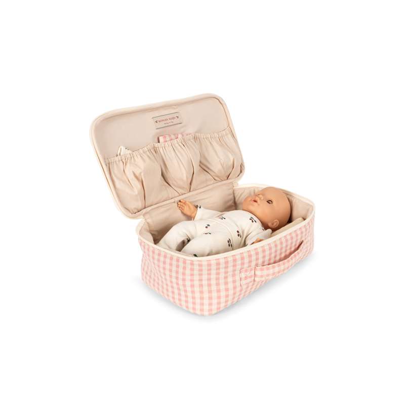 Konges Sløjd Babydukke Puslesæt - Pink Check