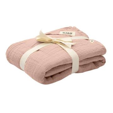 BIBS Sleep - Musselin Babywickel - 120x120 cm. - Blush