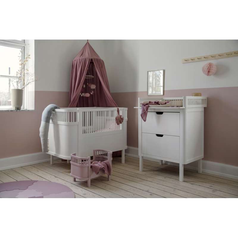 Sebra The Bed and Changing Table with Accessories - Classic White - Deluxe Bundle 2 