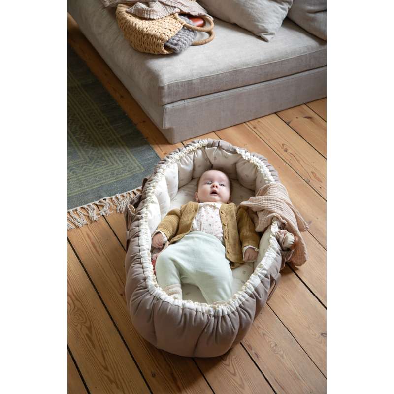 Zebra 3-in-1-Babynest – Sophora-Blätter