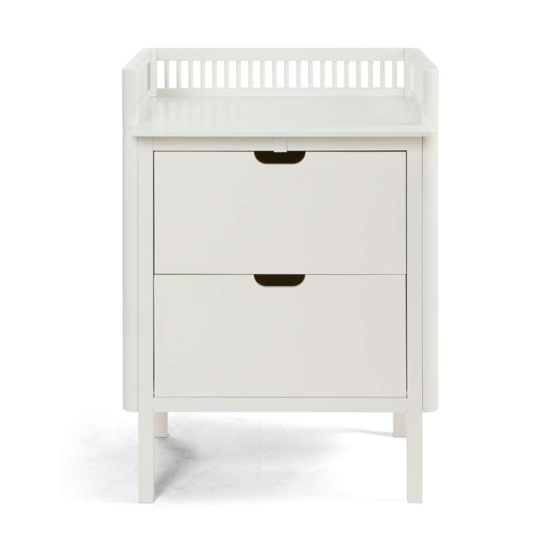 Sebra The Changing Table with Drawers - Classic White 