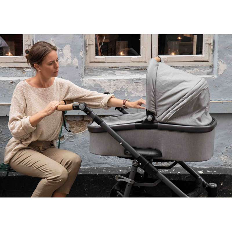 Naturkind Kinderwagen - Lux Evo - 77cm. - Graphit