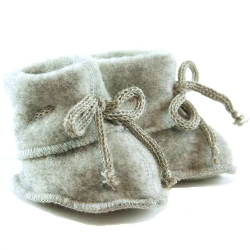 Engel Natur Babyfutter - Reines Wollfleece - Grau Melange