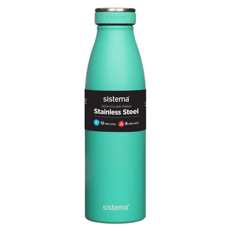 Thermos Flask System - Stainless Steel - 500ml - Minty Teal