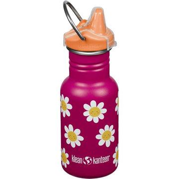 Klean Kanteen Classic Drikkedunk - Kid SippyCap - 355ml - Happy Flowers